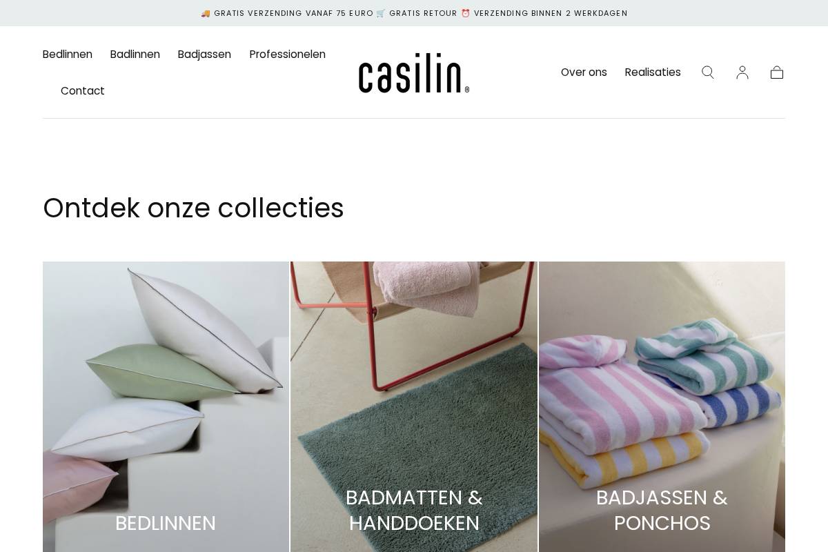 casilin.be homepage screenshot