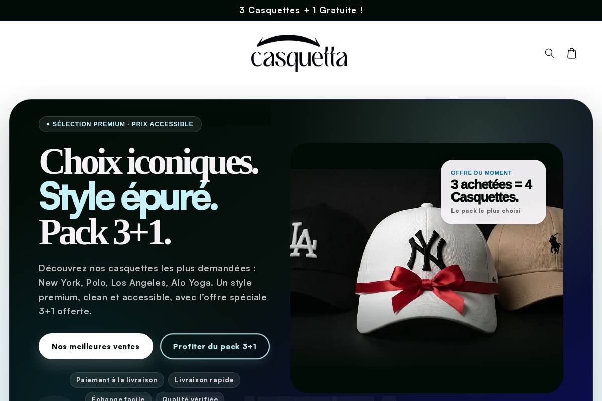 casquetta.ma homepage screenshot