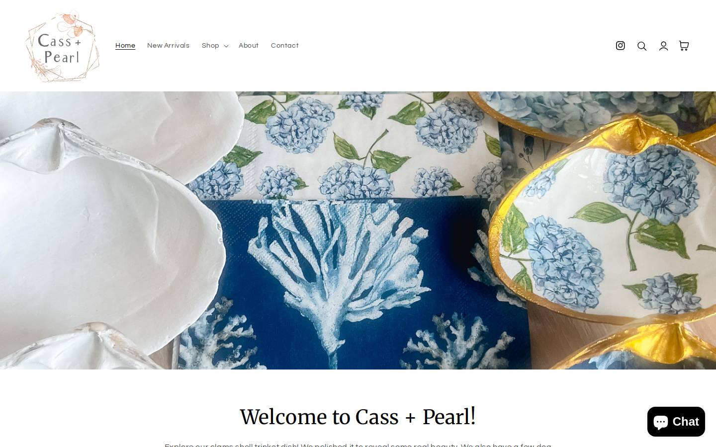 cassandpearl.com homepage screenshot