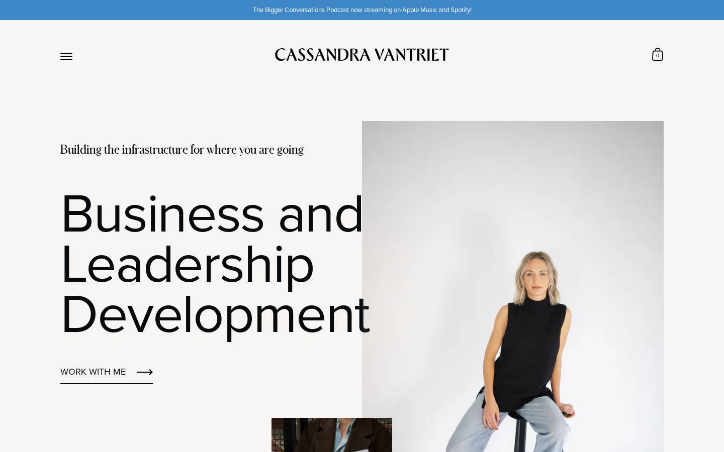 cassandravantriet.com homepage screenshot