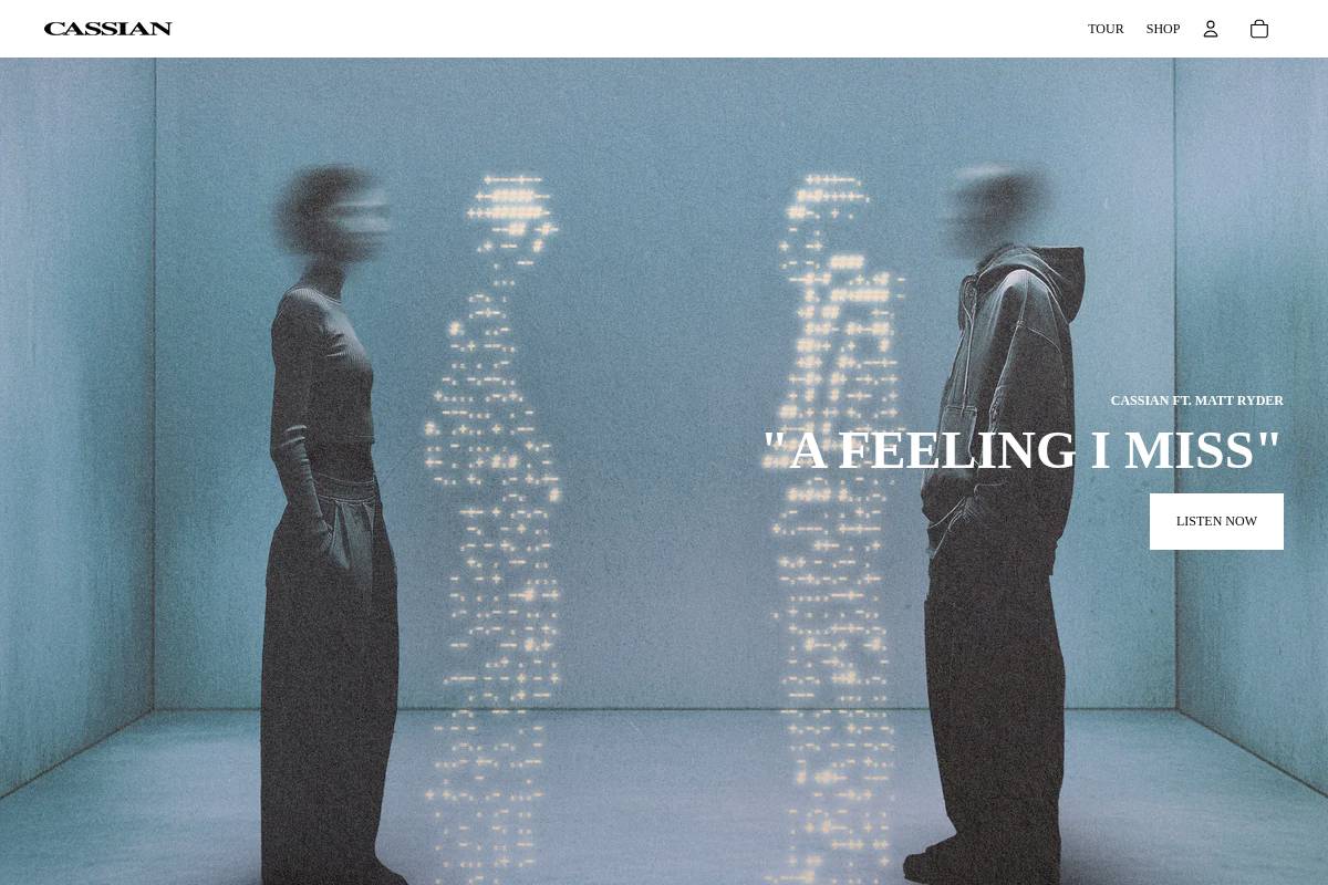 cassianmusic.com homepage screenshot