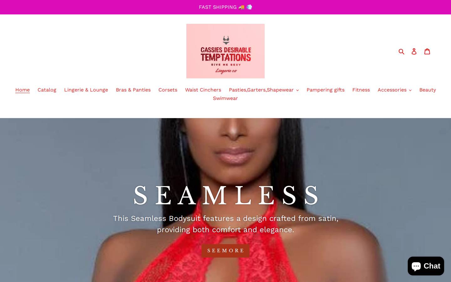 cassiesdesirabletemptations.com homepage screenshot