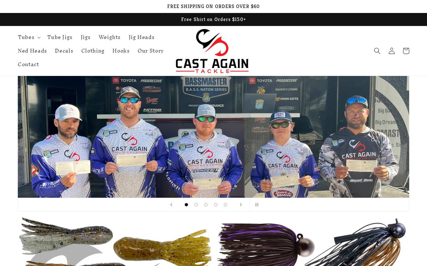castagaintackle.com homepage screenshot