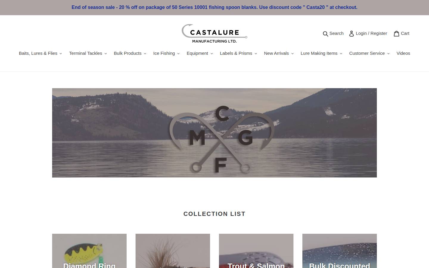 castalure.com homepage screenshot