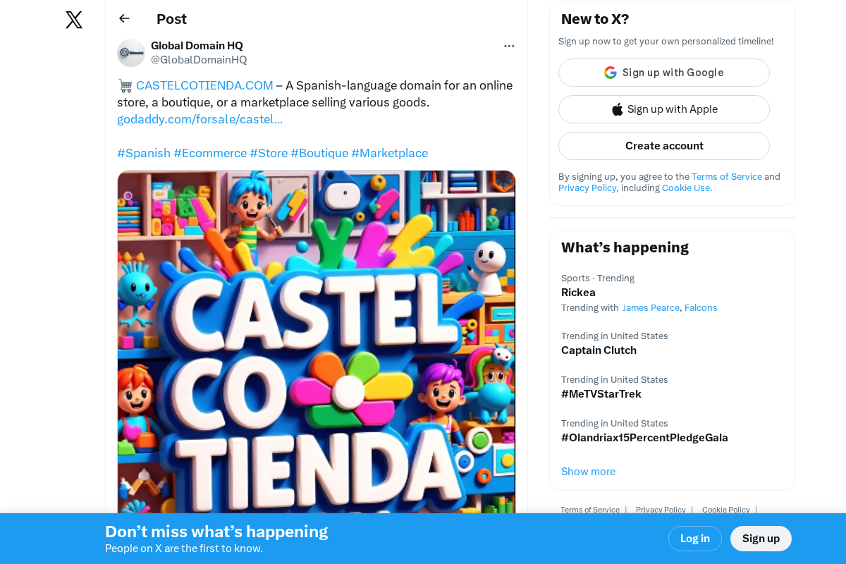 castelcotienda.com homepage screenshot