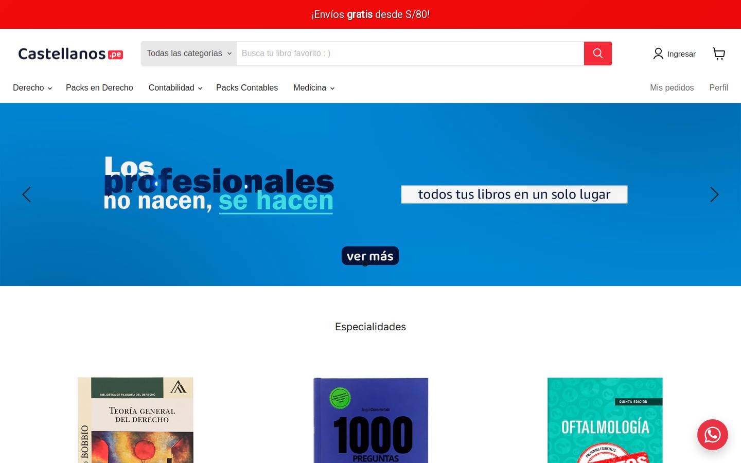 castellanos.pe homepage screenshot