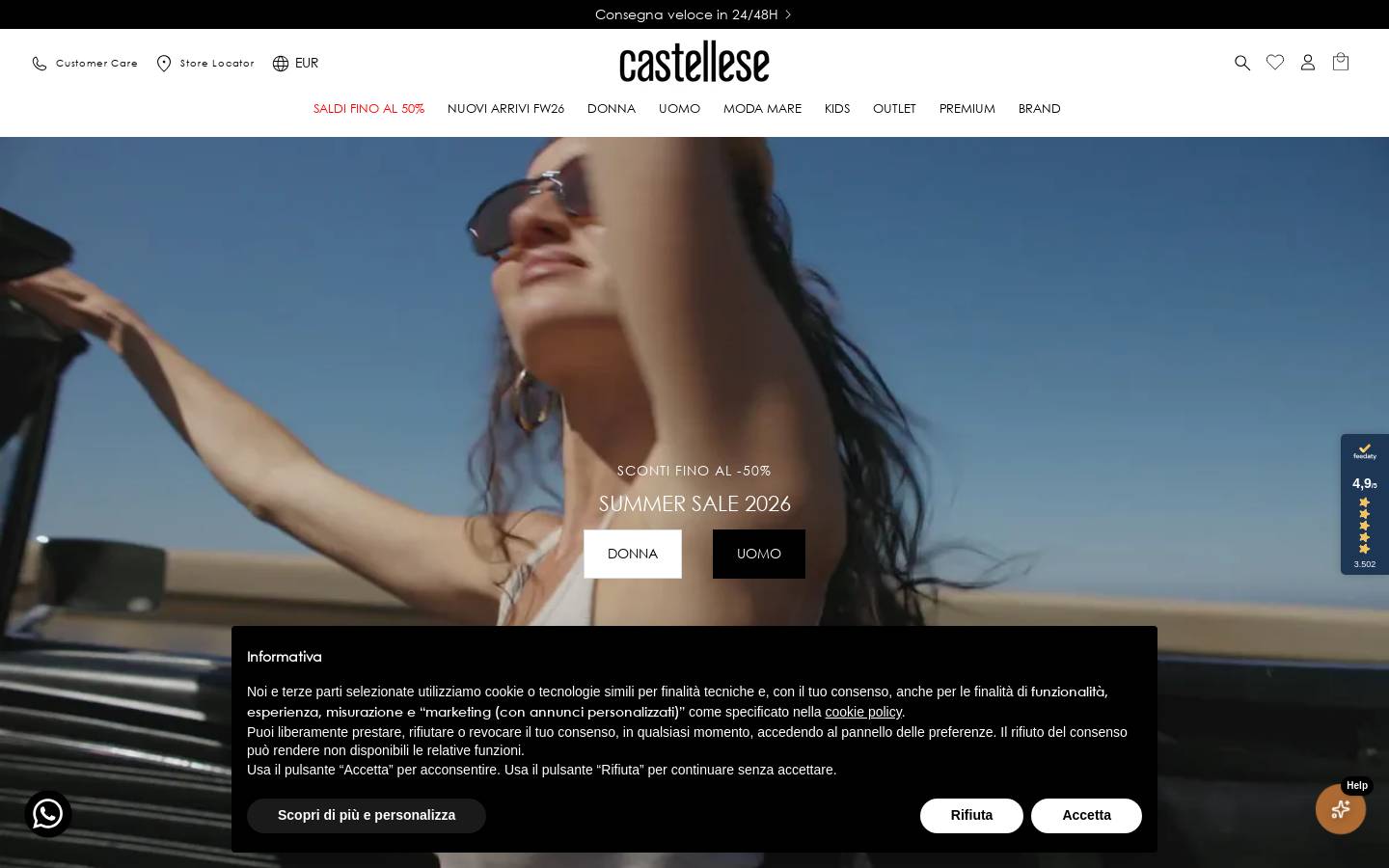 Castellese homepage screenshot
