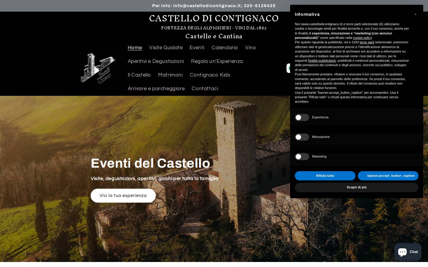 castellodicontignaco.it homepage screenshot