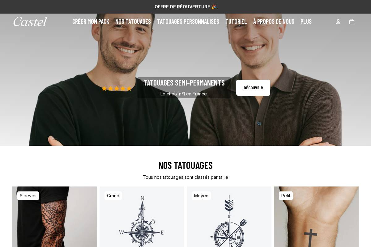 Castelwear homepage screenshot