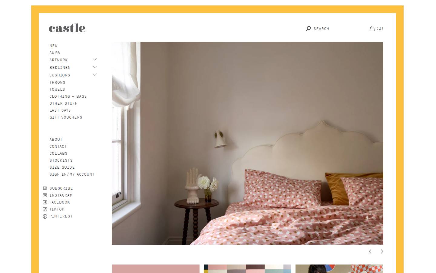 castleandthings.com.au homepage screenshot