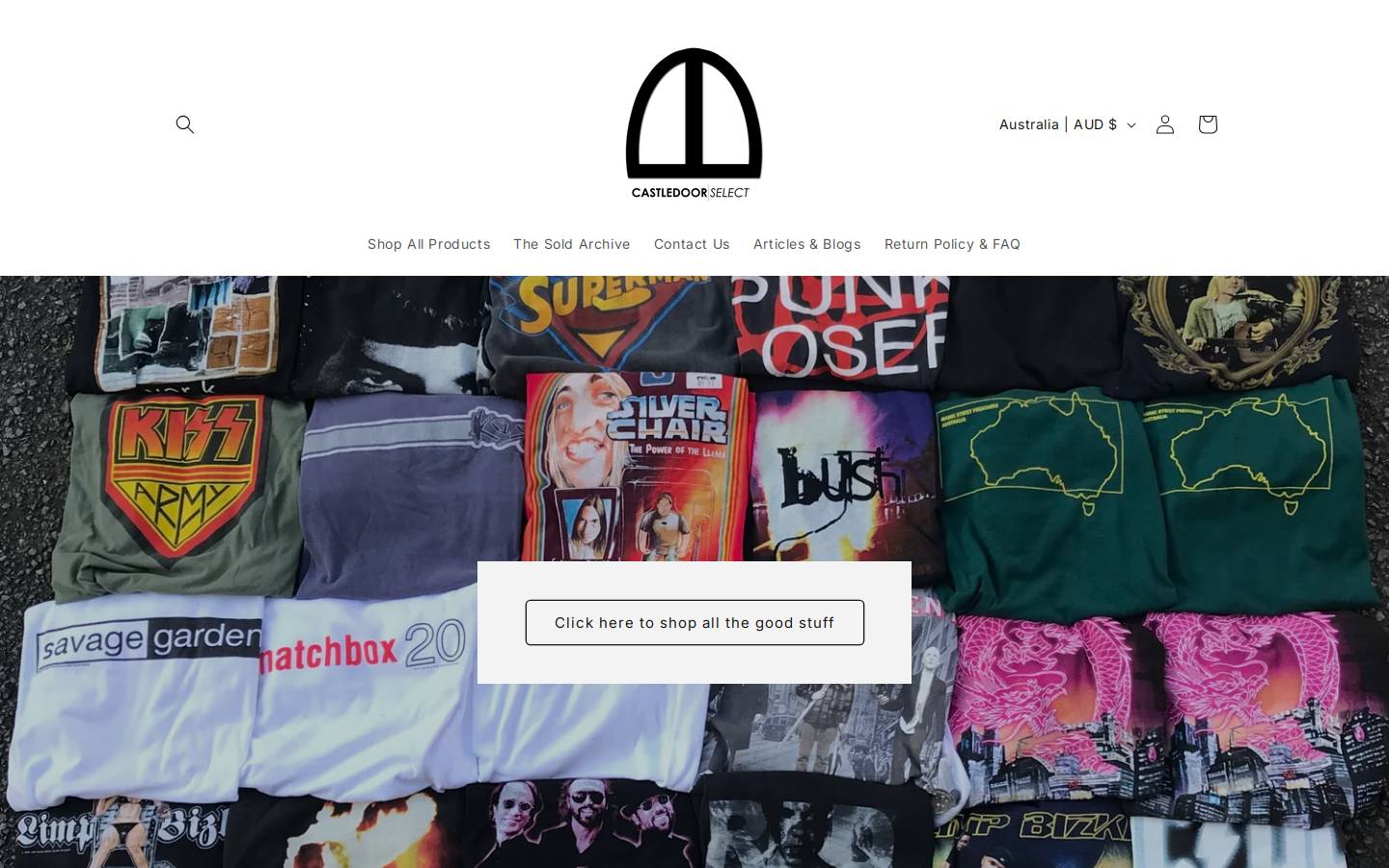 castledoorselect.com.au homepage screenshot
