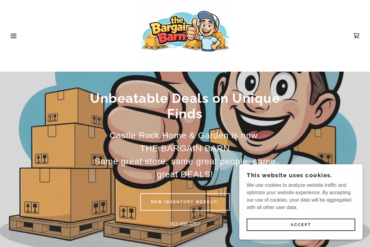 castlerockconsignment.com homepage screenshot