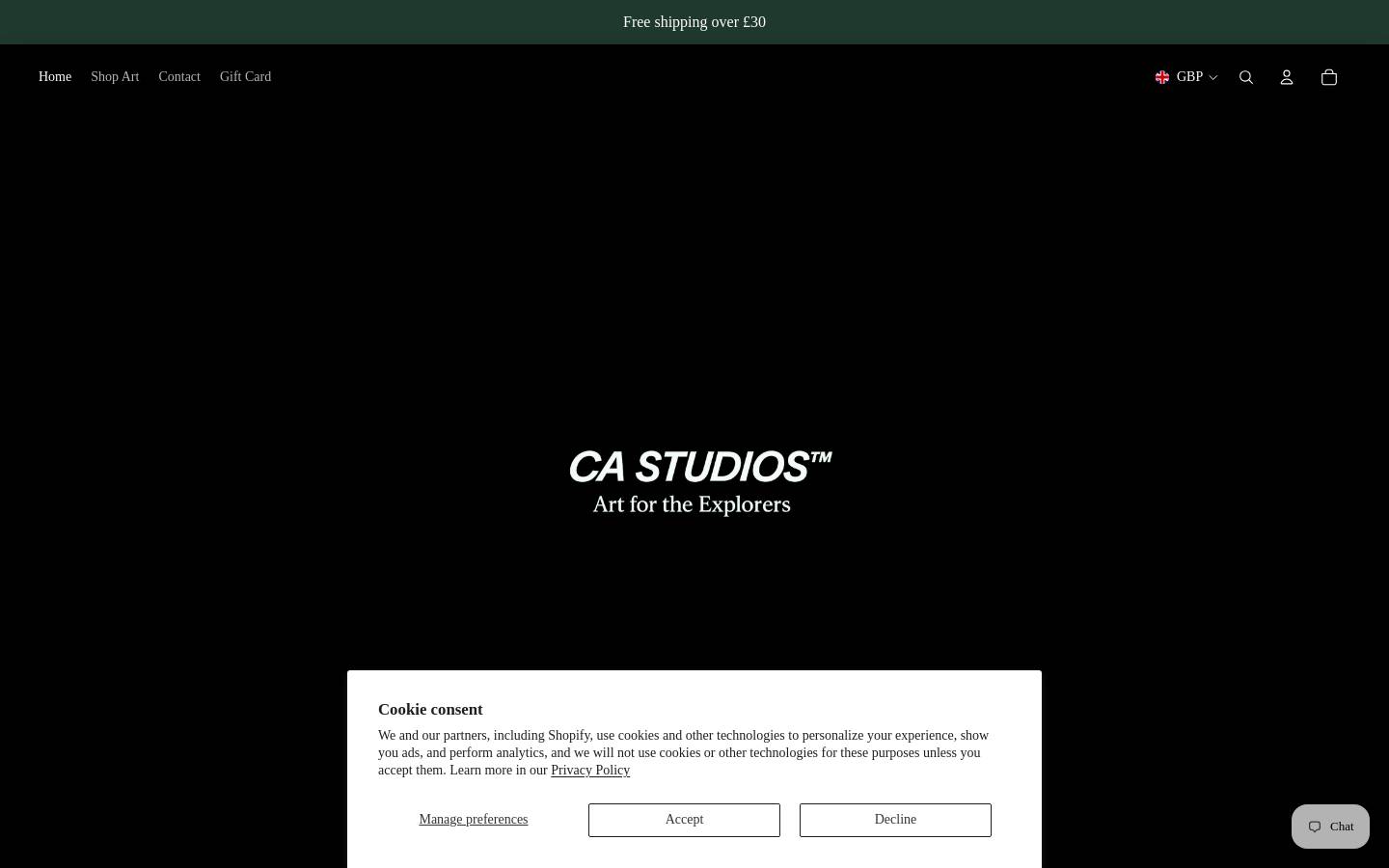 castudios.co homepage screenshot