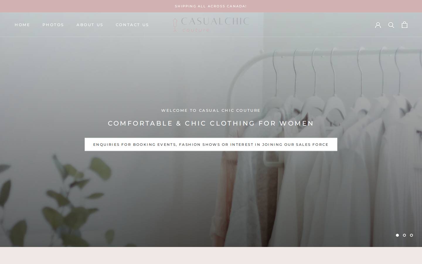 casualchiccouture.com homepage screenshot