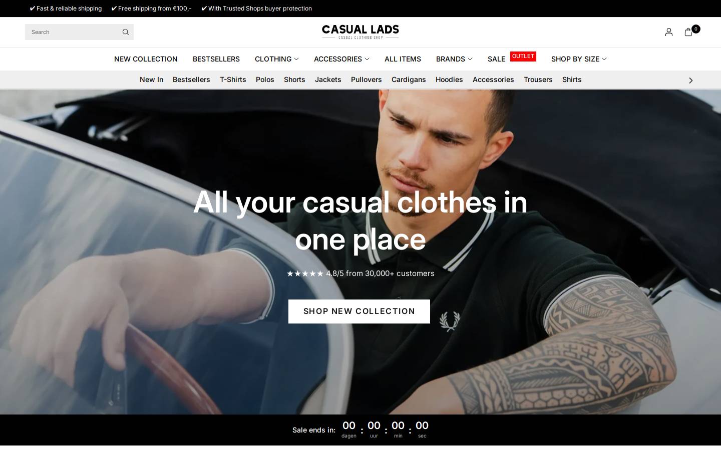Casuallads homepage screenshot