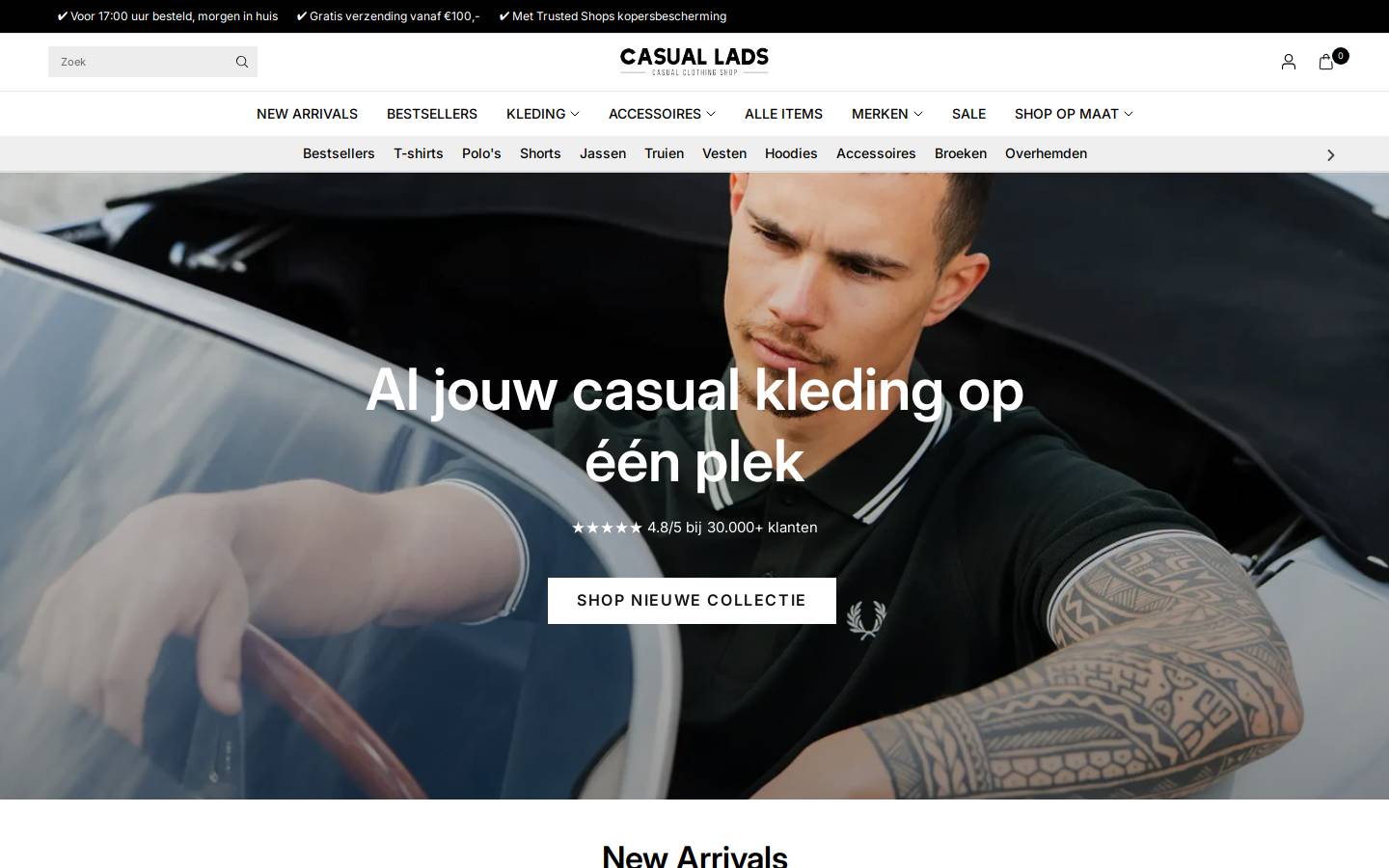 Casuallads homepage screenshot