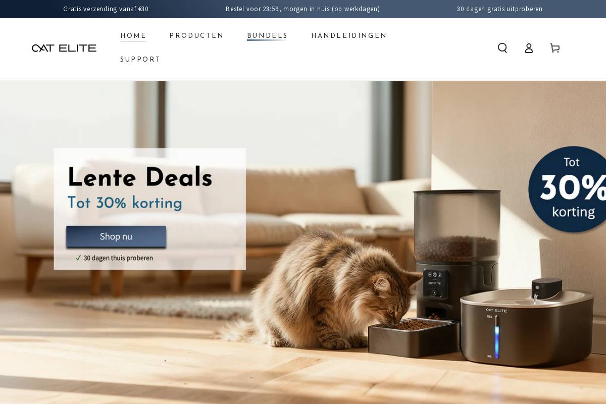 Cat Elite homepage screenshot