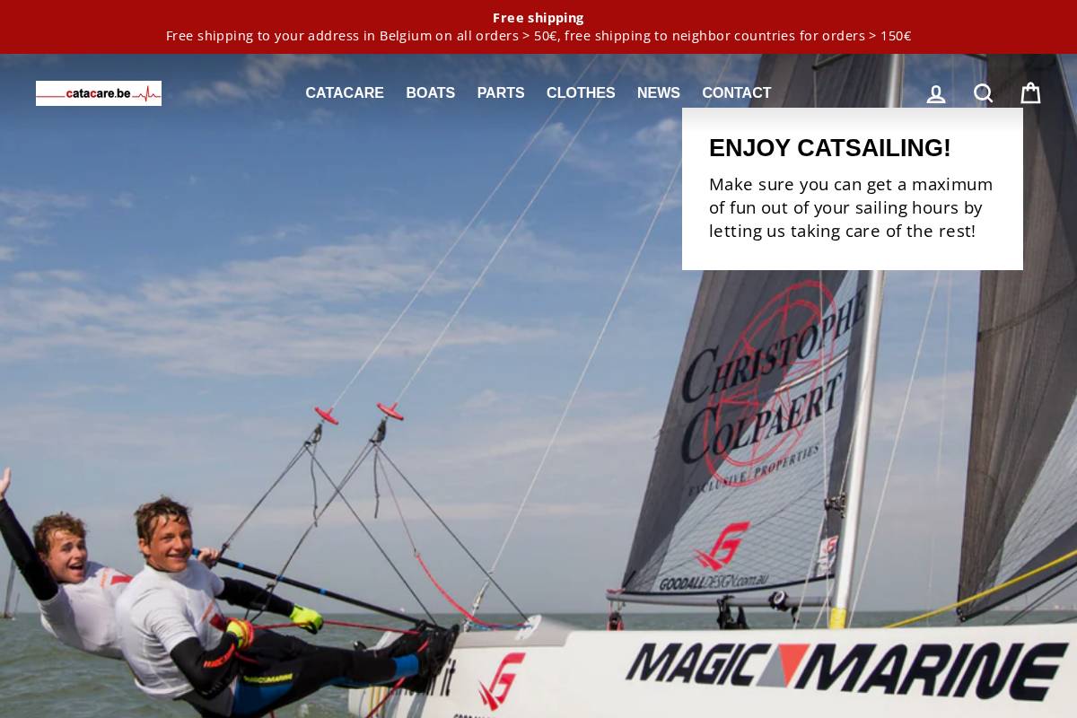 catacare.be homepage screenshot