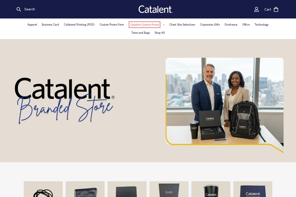catalentstore.com homepage screenshot