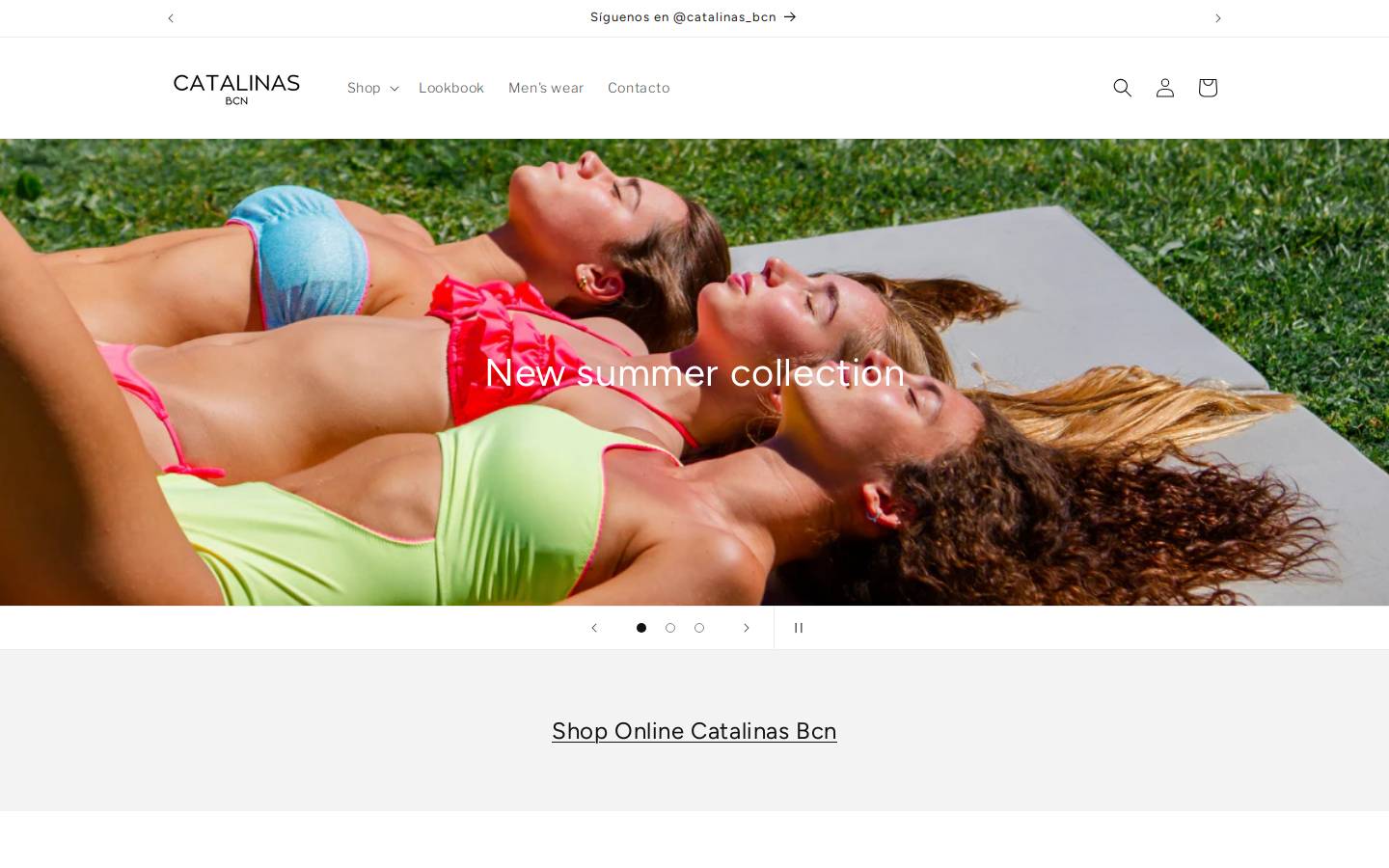 catalinasbcn.com homepage screenshot