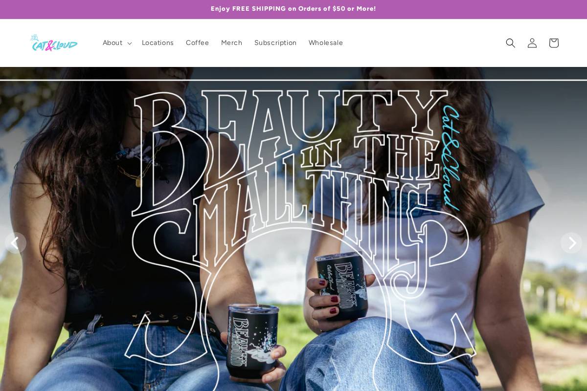 catandcloud.com homepage screenshot