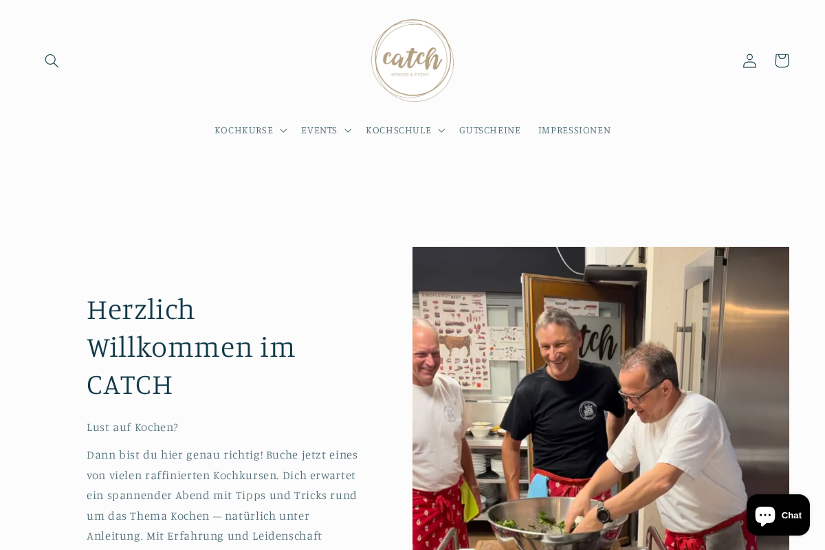 CATCH homepage screenshot