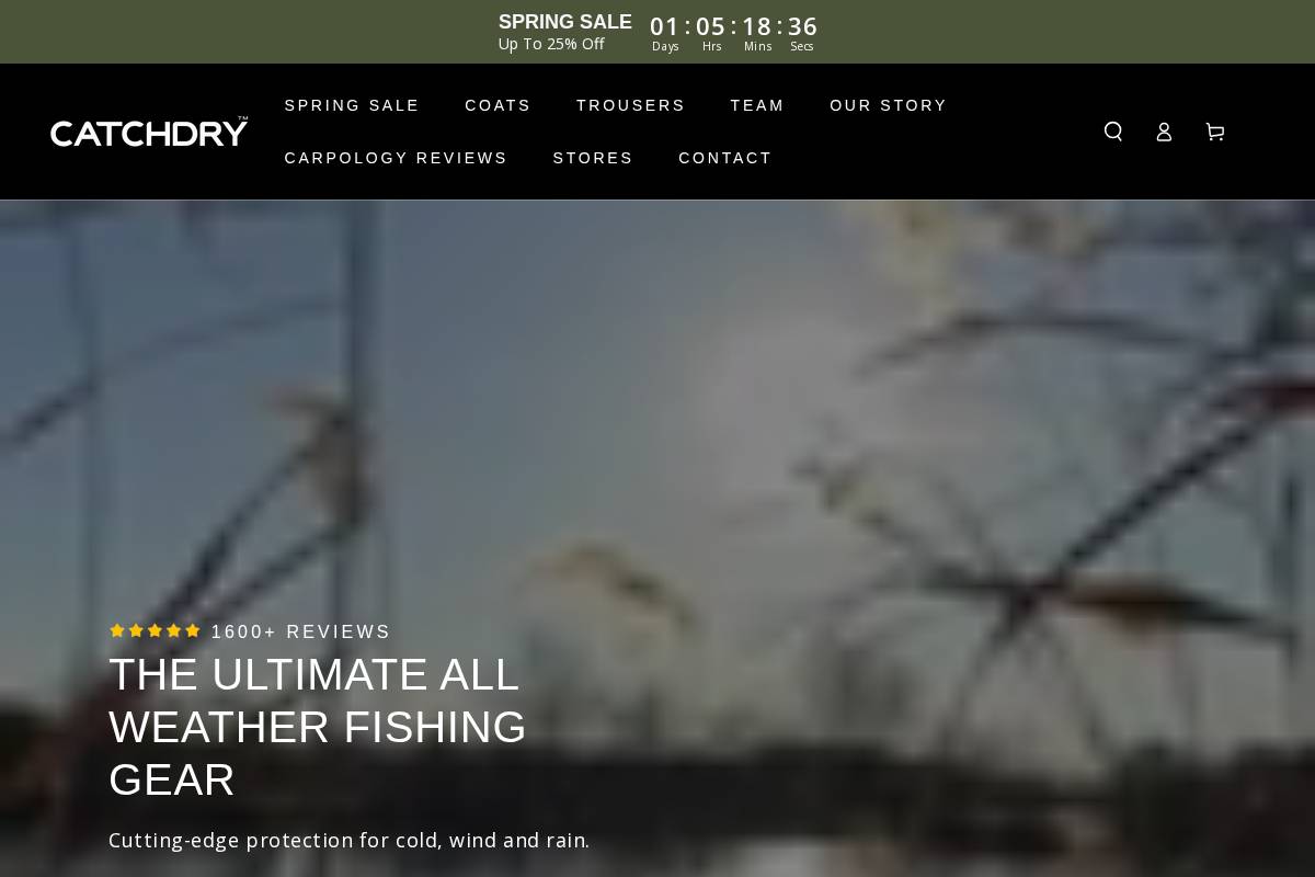 catchdry.com homepage screenshot