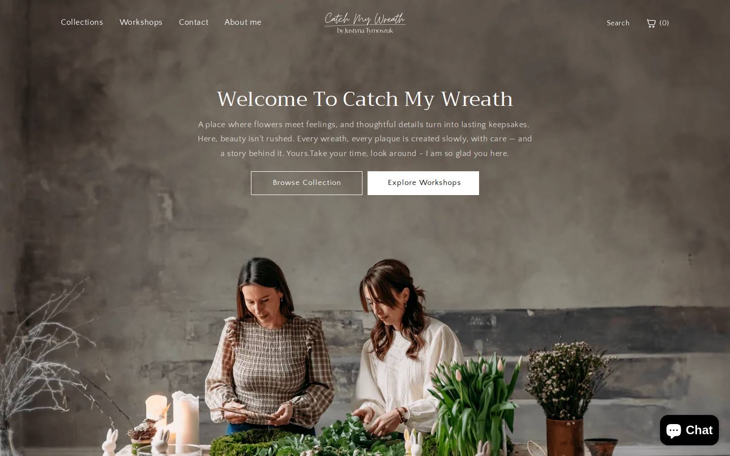 catchmywreath.com homepage screenshot