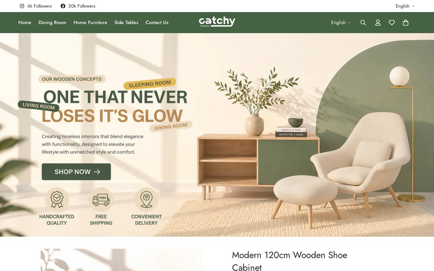 catchyfurniture.com homepage screenshot
