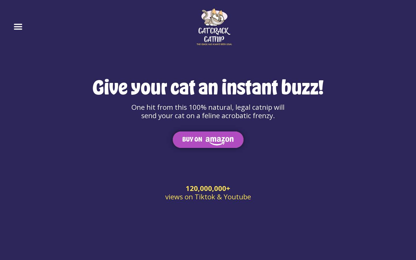 Catcrack homepage screenshot