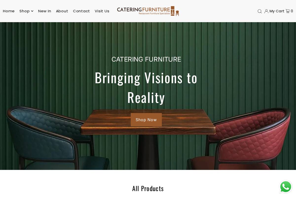 cateringfurniture.co.uk homepage screenshot
