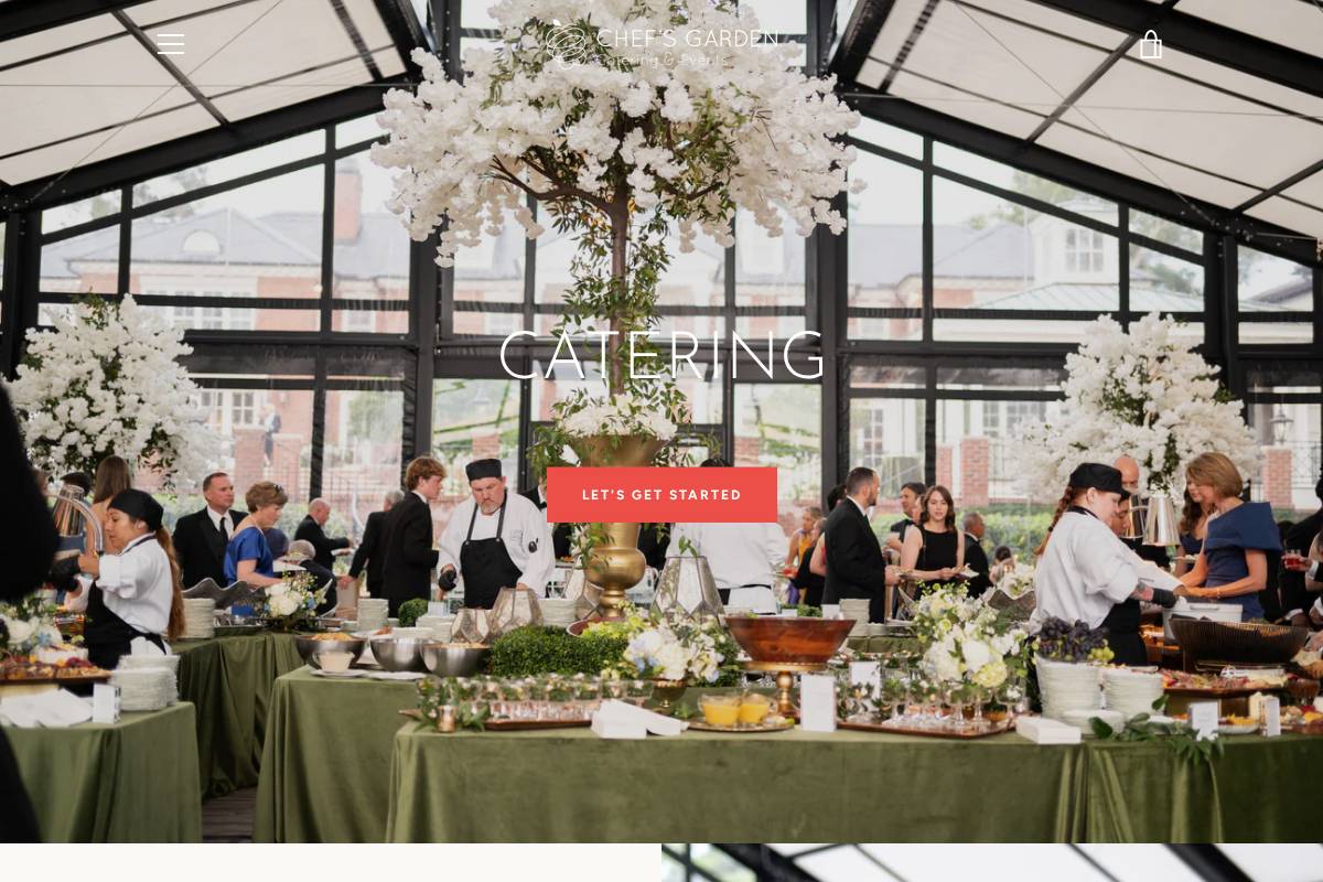 cateringjacksonville.com homepage screenshot