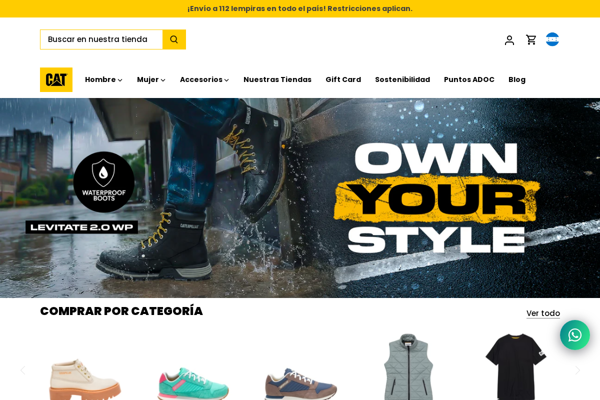 CAT Honduras homepage screenshot