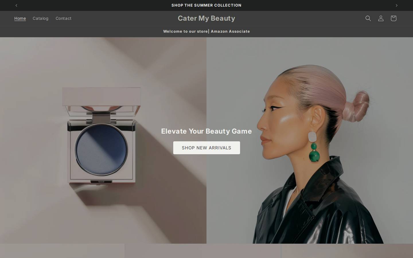catertomybeauty.com homepage screenshot