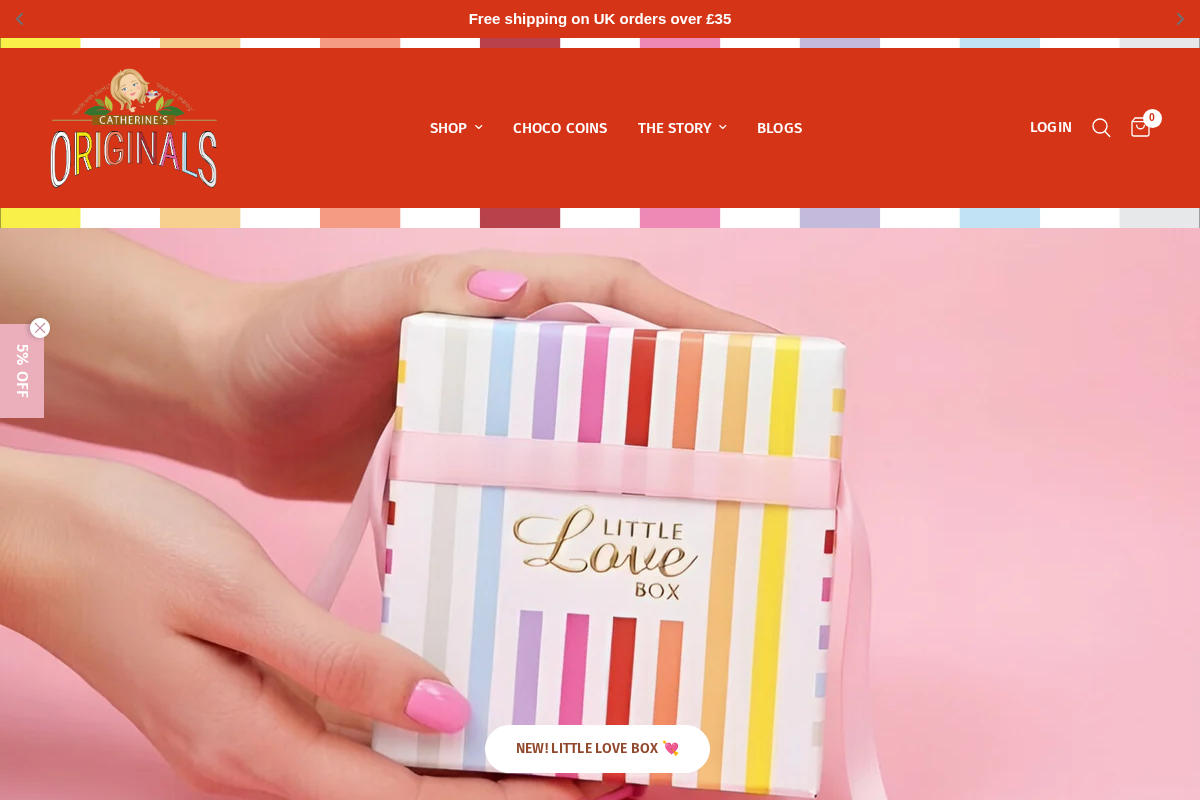 Catherinesoriginals homepage screenshot