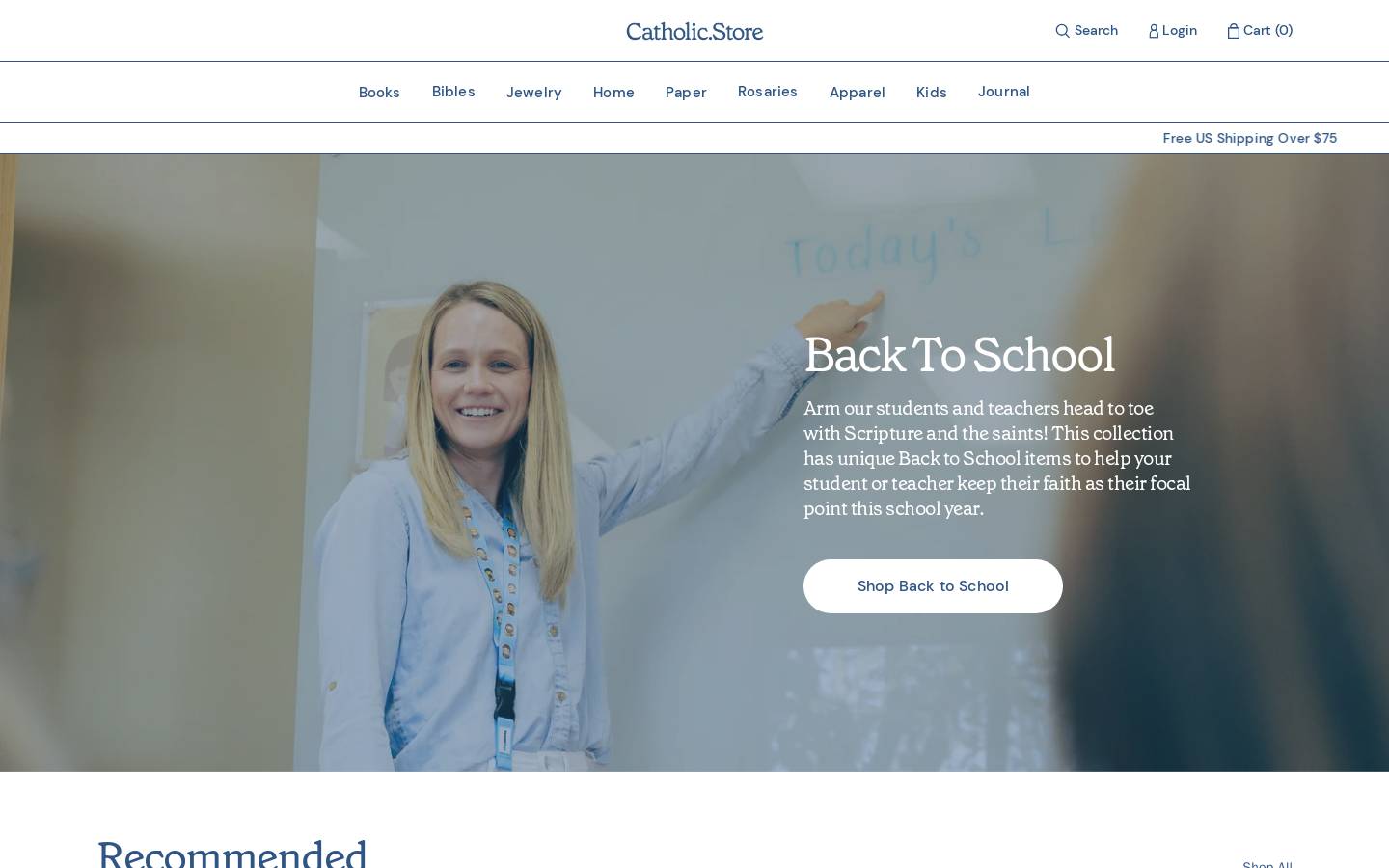 catholic.store homepage screenshot