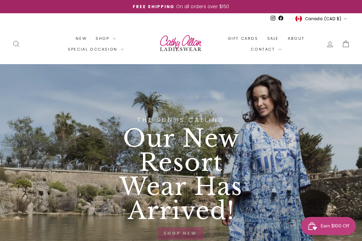 Cathy Allan homepage screenshot