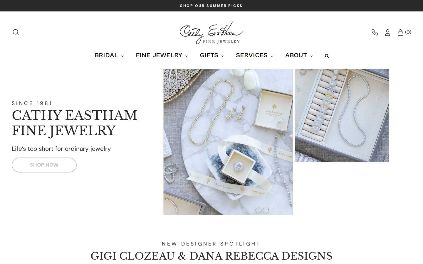 cathyeastham.com homepage screenshot