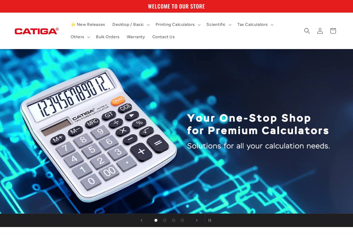 catigausa.com homepage screenshot