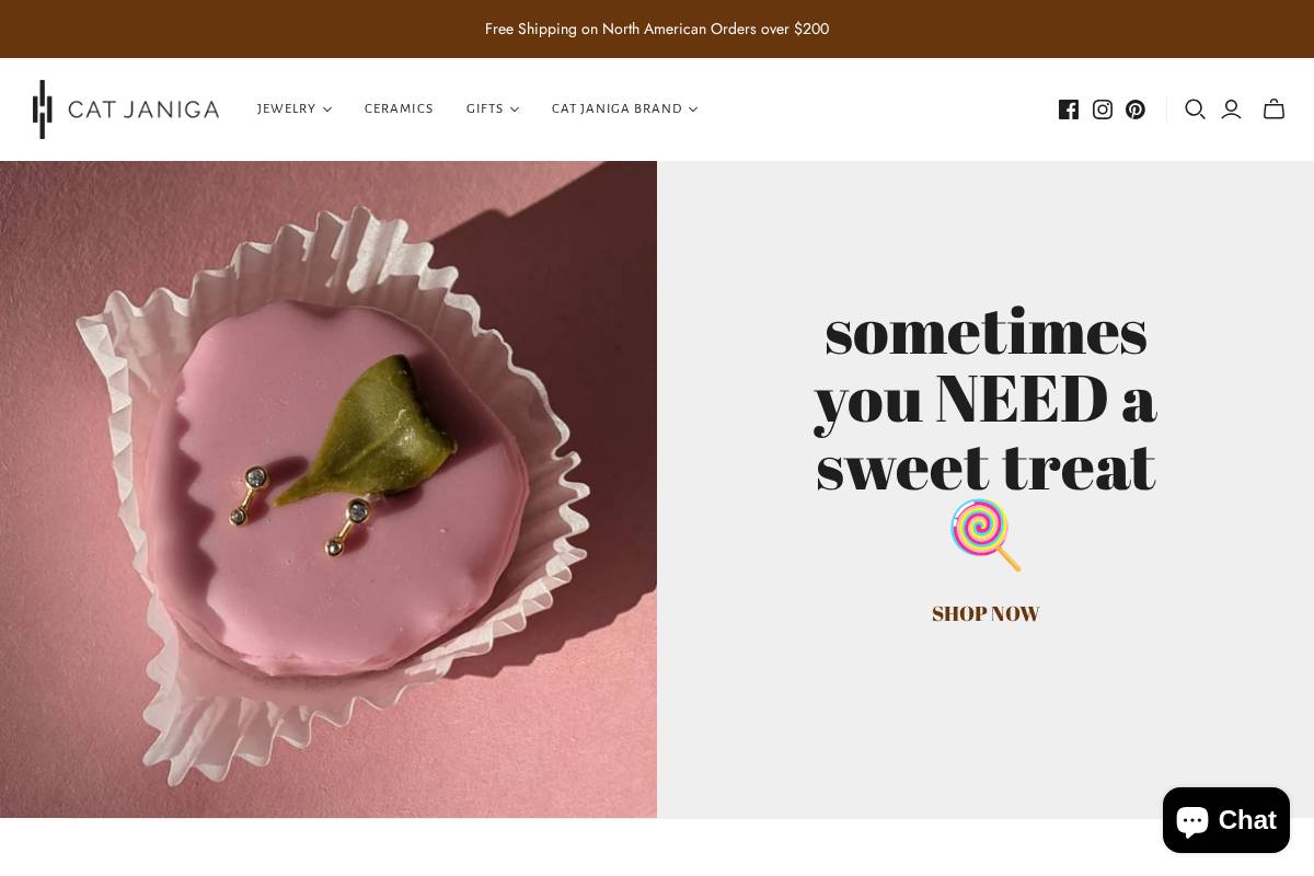catjaniga.com homepage screenshot