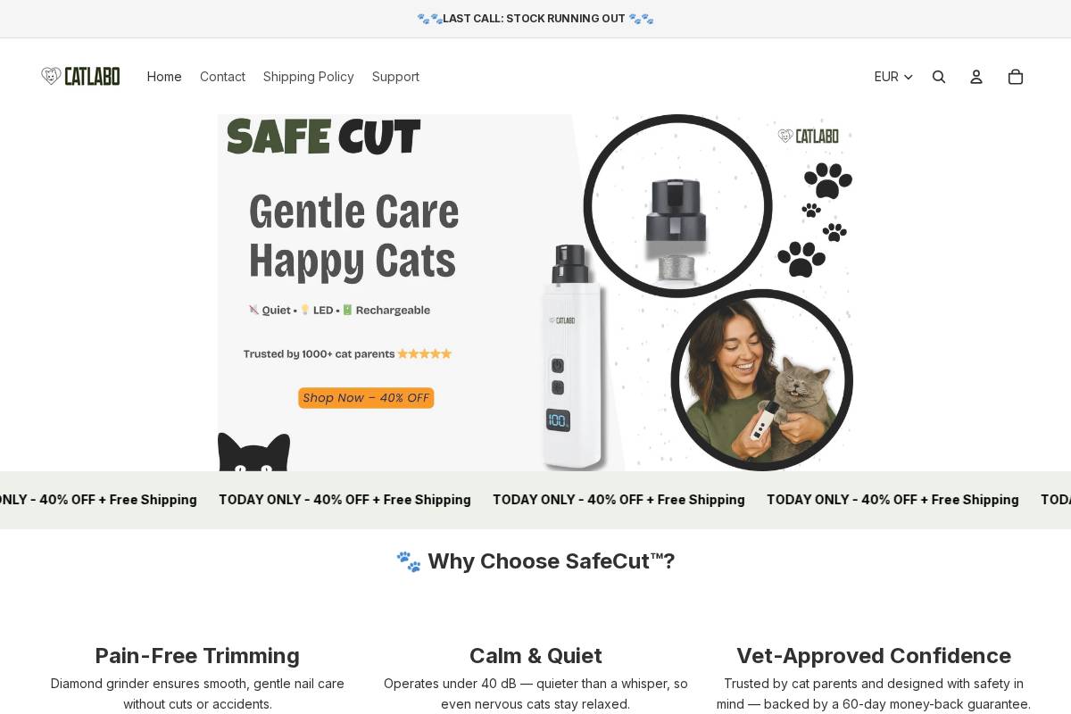 catlabo.com homepage screenshot