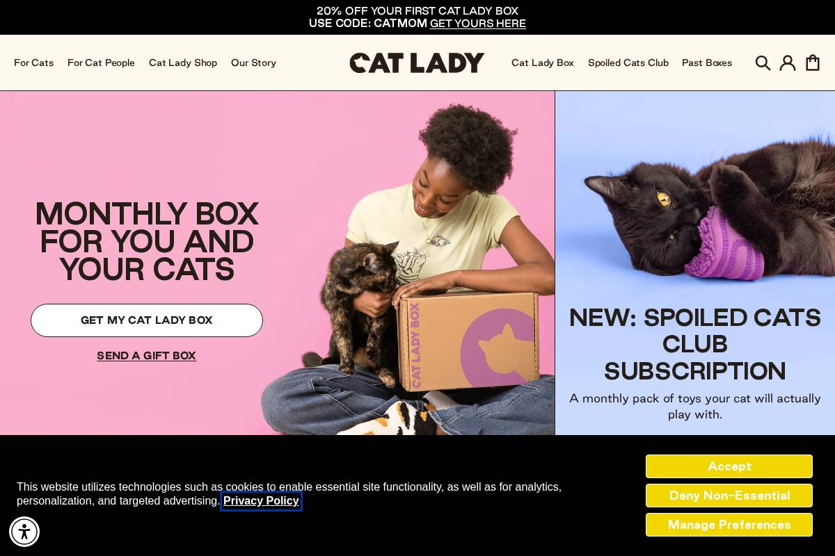 catlady.com homepage screenshot