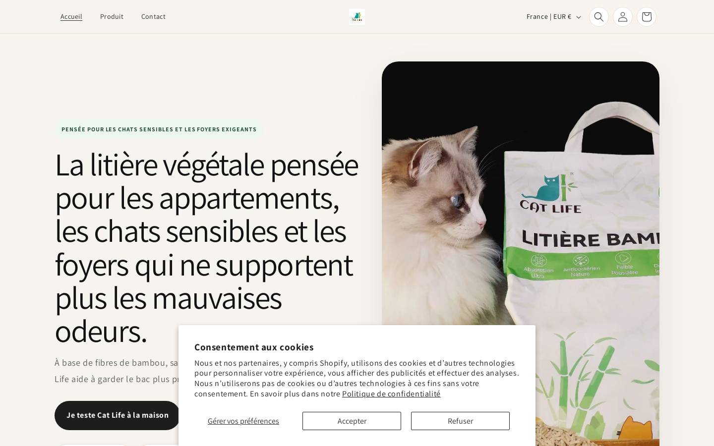 catlifes.com homepage screenshot