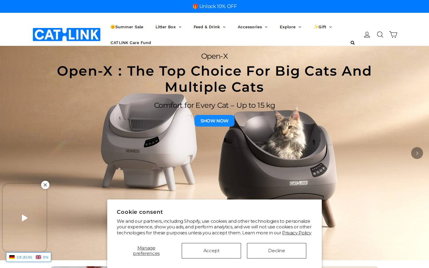 Catlinkeu homepage screenshot