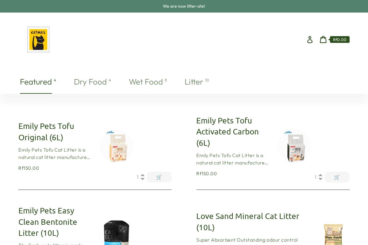 catmail.shop homepage screenshot