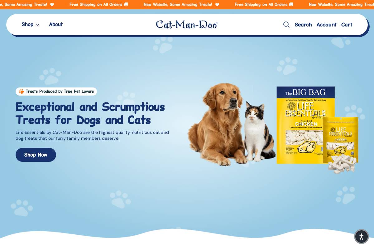 Catmandoo homepage screenshot