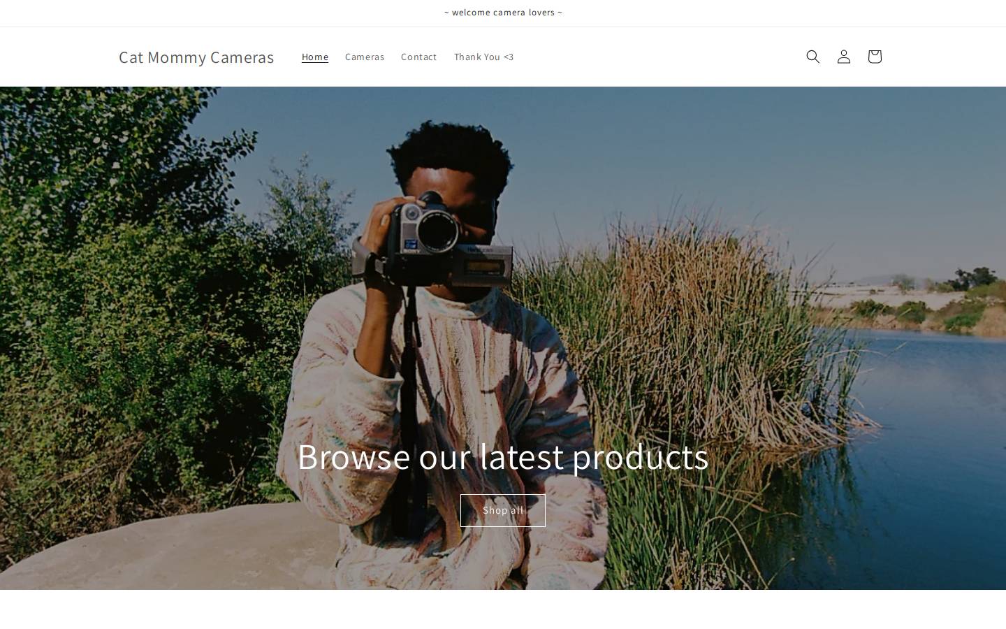 catmommycameras.com homepage screenshot