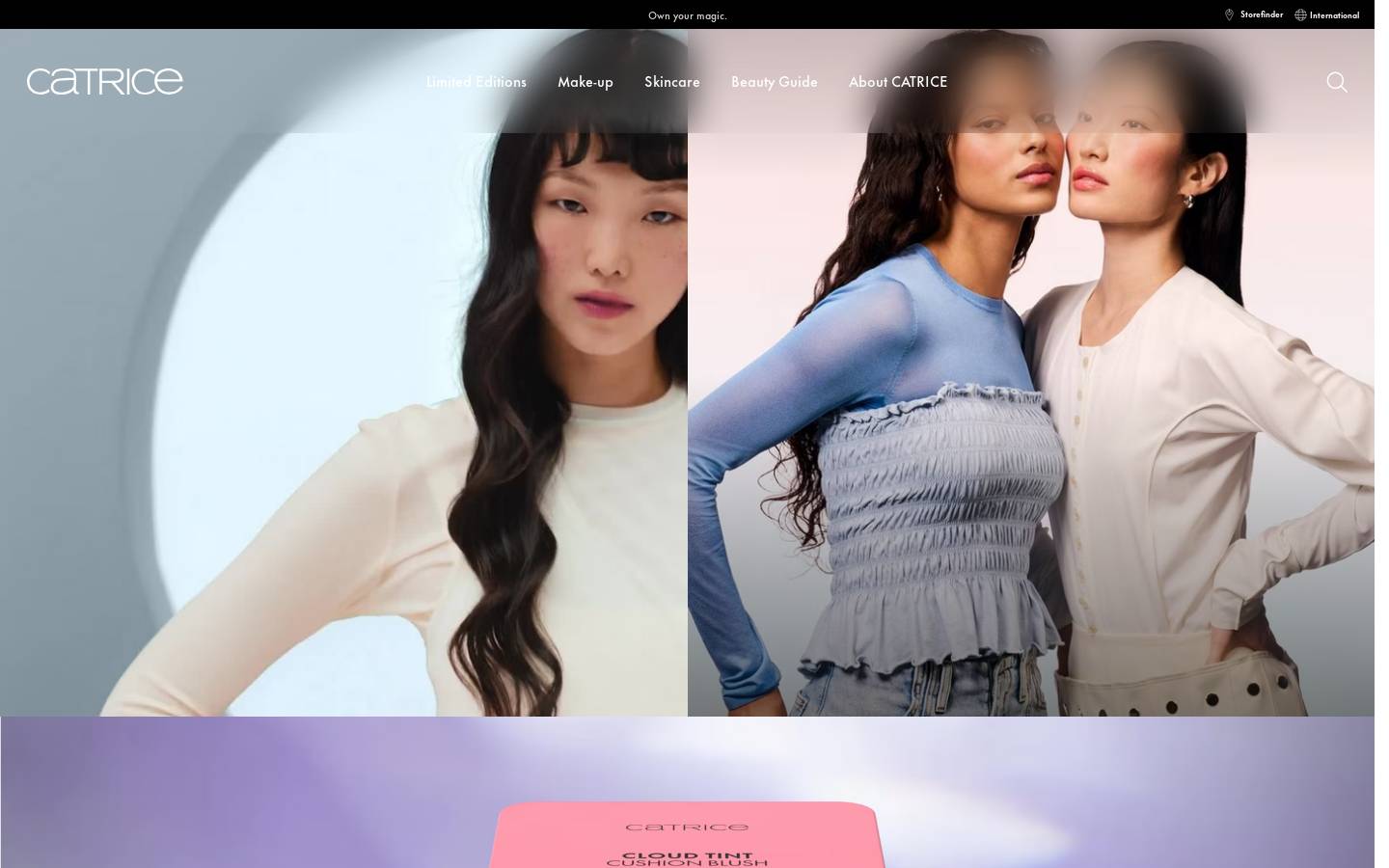 Catrice Cosmetics - North America homepage screenshot