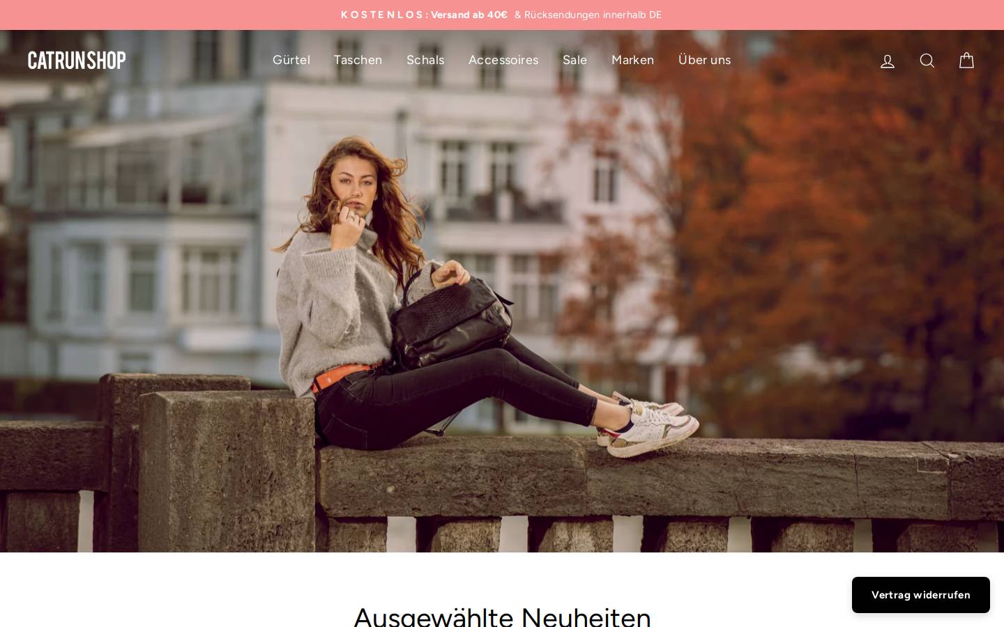 catrun-shop.de homepage screenshot