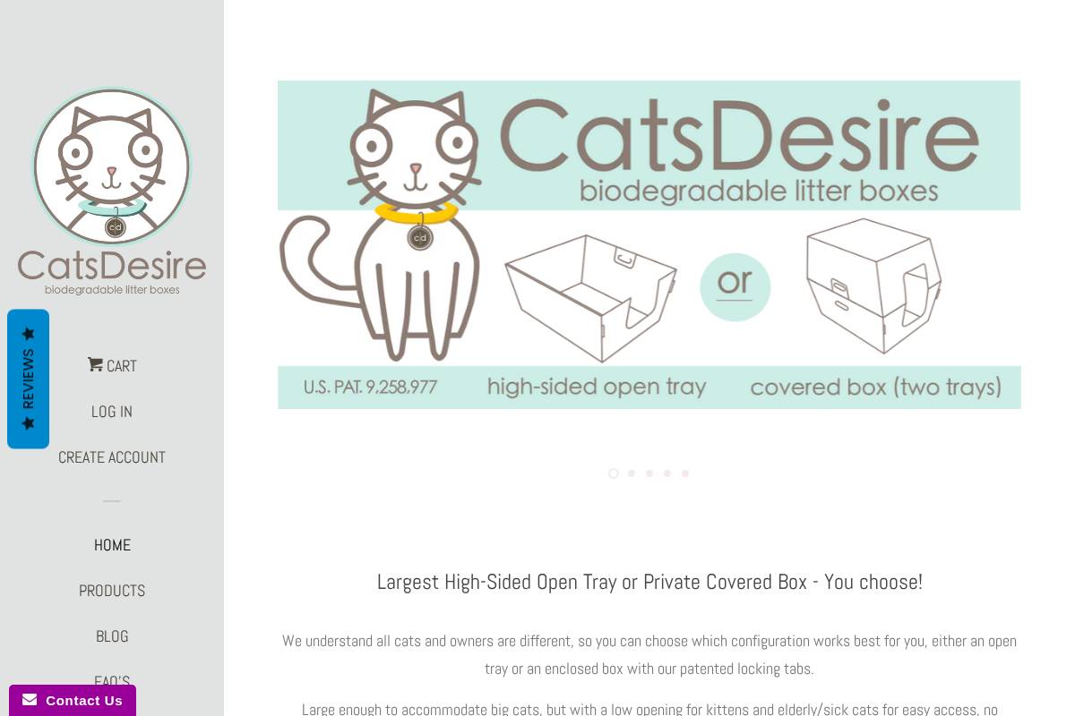 catsdesire.com homepage screenshot